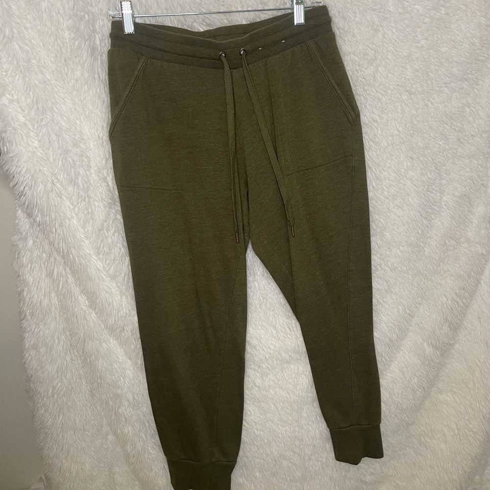 Green jogger sweatpants